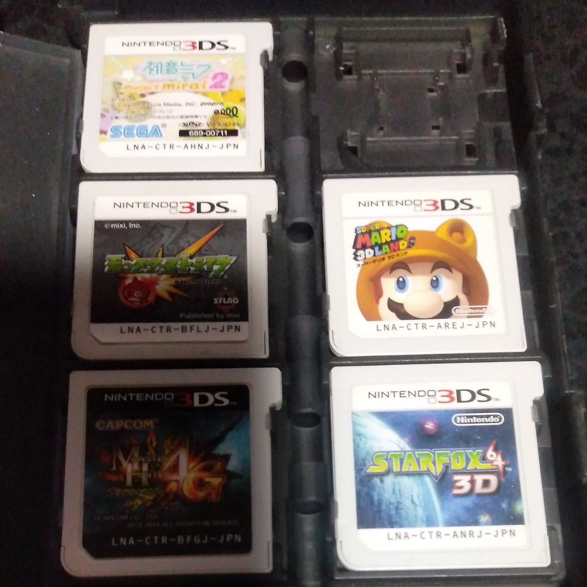 ニンテンドー3DS ソフト 5本セット 初音ミク モンスト マリオ モンハン