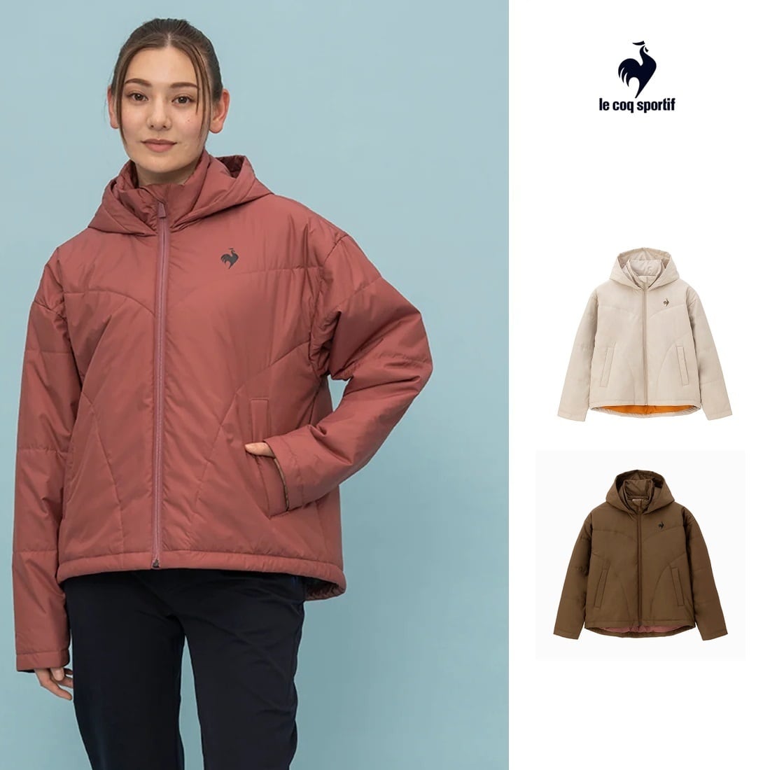 ルコックスポルティフライト中わたジャケット[レディース]LT4FJK70L