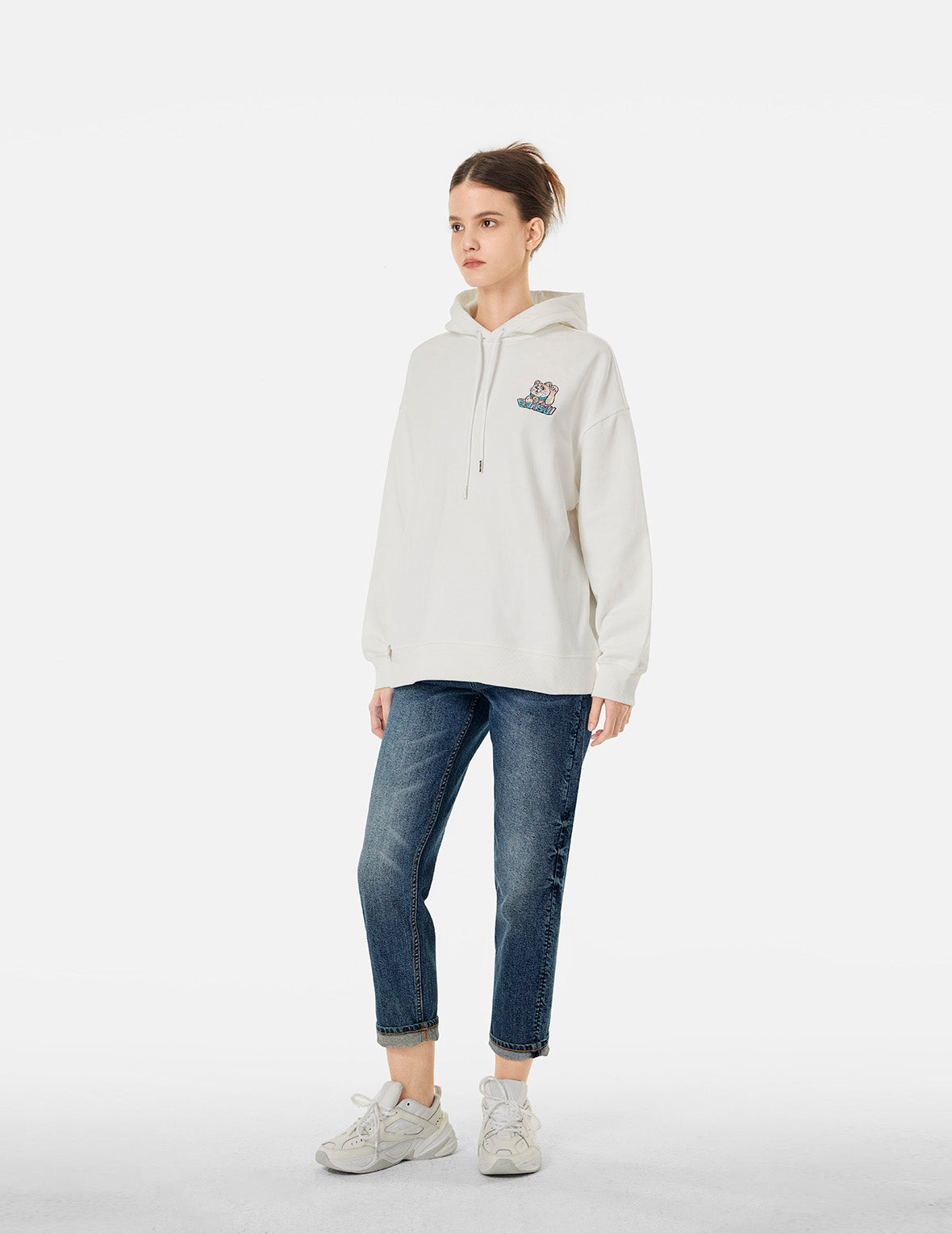 ピクセルカモメ刺繍リラックスフィットジーンズ – EVISU