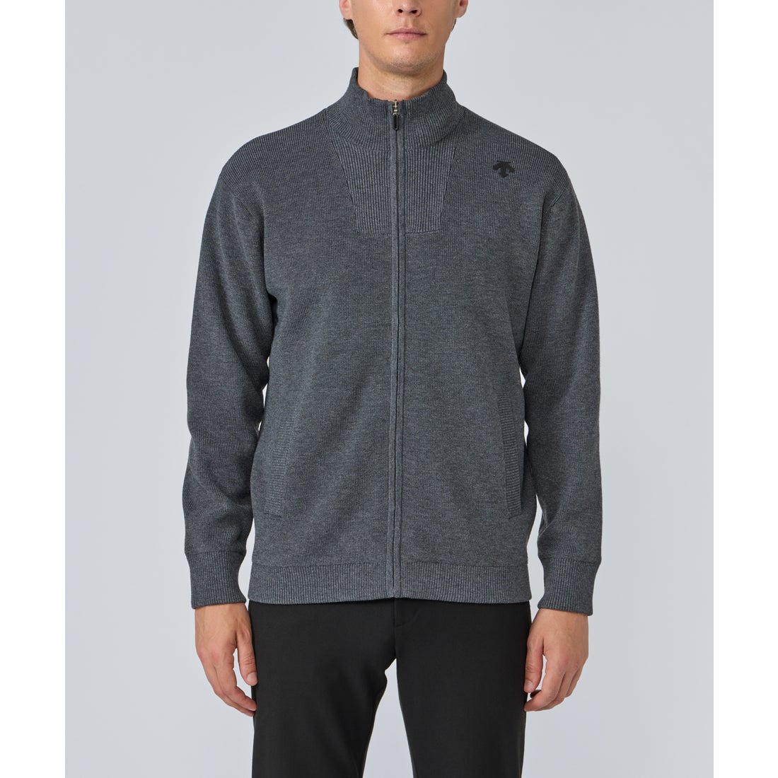 デサントゴルフ DESCENTE ゴルフ 防風裏地付きリブ編みフルジップ