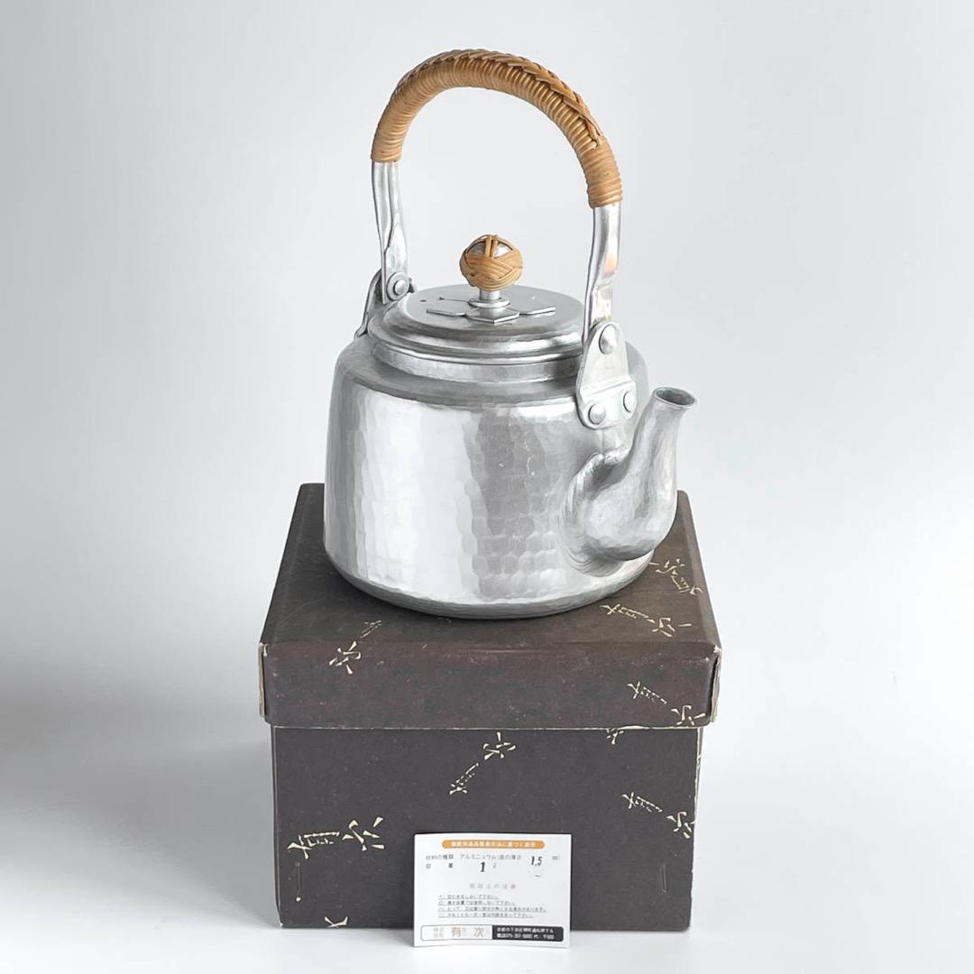 【arakien】京都 有次 アルミ やかん 江戸型 1L 未使用 薬缶 arakien様専用】京都 有次 アルミ やかん 江戸型 1L 未使用 薬缶