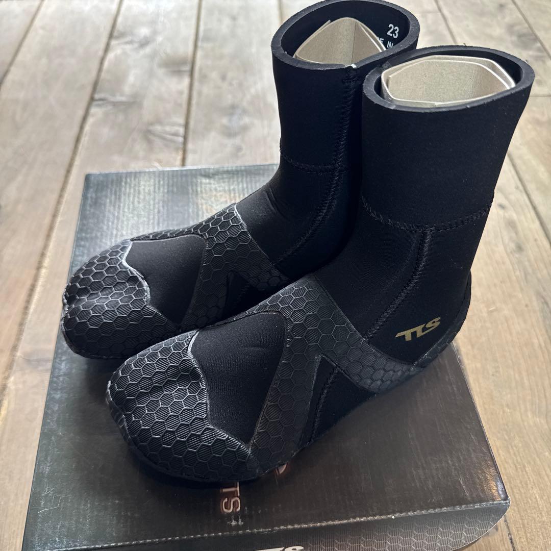 TLS X-FIT SURF BOOTS 5mm 23cm 定価¥11,680 ONE WORLD LTD. / TLS X-FIT 5mm SURFBOOTS｜サーフブーツ＊